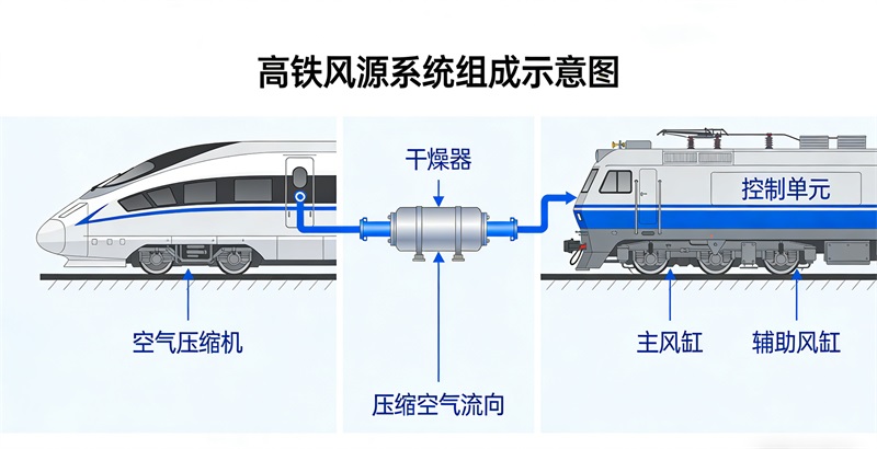 高铁风源系统